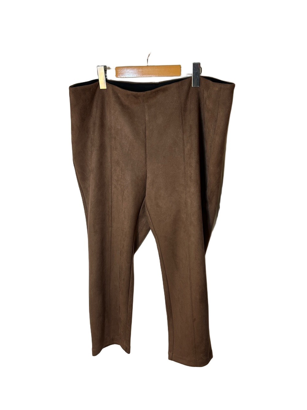 Northern Reflections Brown Faux-Suede Pull-On Leggings size XXL petite